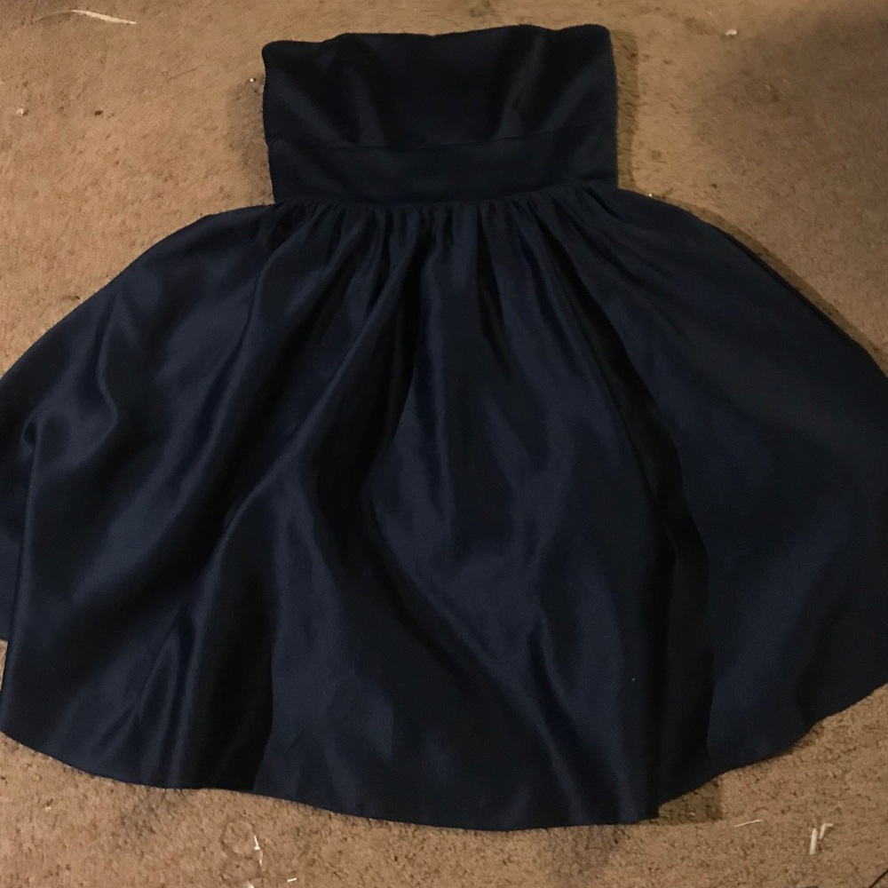 B2 Navy Satin Dress